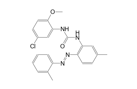 N-(5-chloro-2-methoxyphenyl)-N'-{5-methyl-2-[(E)-(2-methylphenyl)diazenyl]phenyl}urea