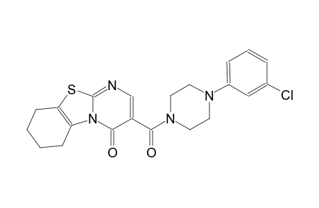 4H-pyrimido[2,1-b]benzothiazol-4-one, 3-[[4-(3-chlorophenyl)-1-piperazinyl]carbonyl]-6,7,8,9-tetrahydro-