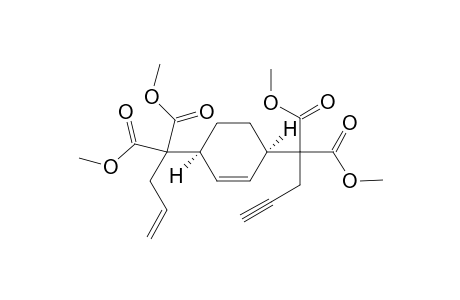 Dimethyl 2-[cis-4-(1,1-bis(methoxycarbonyl)but-3-ynyl)cyclohex-2-enyl]-2-allyl-malonate