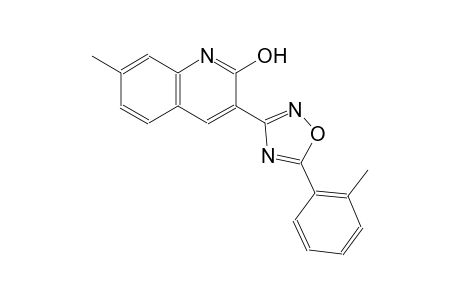7-methyl-3-[5-(2-methylphenyl)-1,2,4-oxadiazol-3-yl]-2-quinolinol