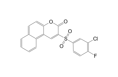 3H-naphtho[2,1-b]pyran-3-one, 2-[(3-chloro-4-fluorophenyl)sulfonyl]-