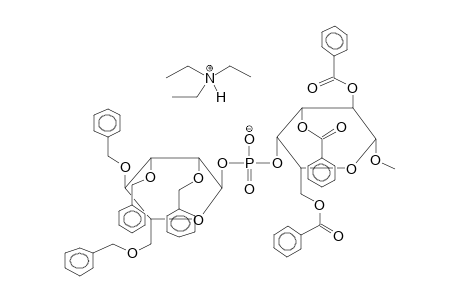 METHYL 2,3,6-TRI-O-BENZOYL-4-O-(2,3,4,6-TETRA-O-BENZYL-ALPHA-D-MANNOPYRANOSYLPHOSPHO)-BETA-D-GALACTOPYRANOSIDE, TRIETHYLAMMONIUM SALT