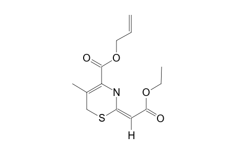 ALLYL-2-ETHOXYCARBONYLMETHYLENE-2,3-DIHYDRO-5-METHYL-6H-1,3-THIAZINE-4-CARBOXYLATE
