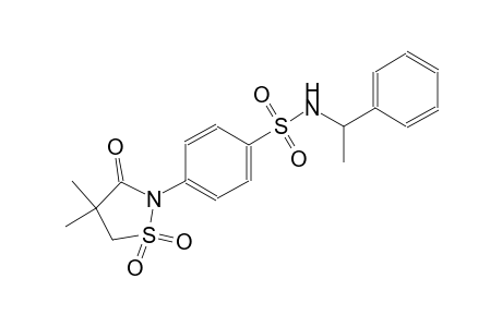 benzenesulfonamide, 4-(4,4-dimethyl-1,1-dioxido-3-oxo-2-isothiazolidinyl)-N-(1-phenylethyl)-