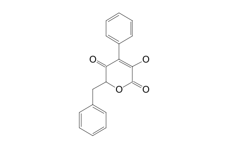 3-HYDROXY-4-PHENYL-6-(PHENYLMETHYL)-2H-PYRAN-2,5(6H)-DIONE