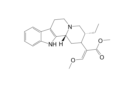 Corynan-16-carboxylic acid, 16,17-didehydro-17-methoxy-, methyl ester, (3.beta.,16E,20.beta.)-