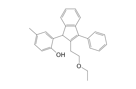 2-(2-(2-ethoxyethyl)-3-phenyl-1H-inden-1-yl)-4-methylphenol