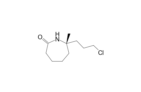 (S)-2-(3'-Chloropropyl)-2-methyl-1-azacycloheptan-7-one
