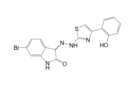 6-Bromo-3-{2-[4-(2-hydroxyphenyl)thiazol-2-yl]hydrazono}indolin-2-one