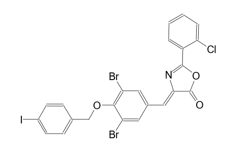 (4Z)-2-(2-chlorophenyl)-4-{3,5-dibromo-4-[(4-iodobenzyl)oxy]benzylidene}-1,3-oxazol-5(4H)-one