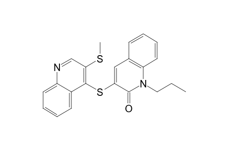4(1H)-Quinolinone, 1-(1-methylethyl)-3-[[3-(methylthio)-4-quinolinyl]thio]-