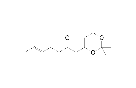 (E)-1-(2,2-dimethyl-1,3-dioxan-4-yl)-5-hepten-2-one