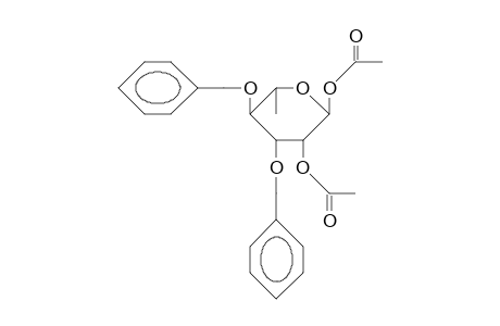 1,2-Di-O-acetyl-3,4-di-O-benzyl.alpha.-L-rhamnopyranose