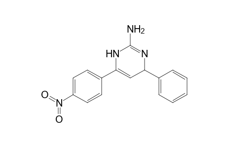 2-Pyrimidinamine, 6-(4-nitrophenyl)-1,4-dihydro-4-phenyl-