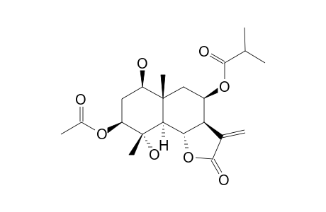 TITHOFOLINOLIDE;(1R,3S,4S)-3-ACETOXY-1,4-DIHYDROXY-8-ISOBUTYLOXYEUDESM-11(13)-EN-6,12-OLIDE