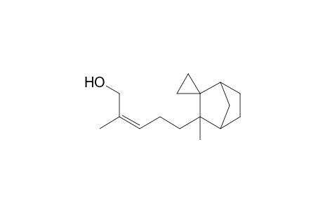 (2Z)-2-Methyl-5-(3-methylspiro[bicyclo[2.2.1]heptane-2,1'-cyclopropan]-3-yl)pent-2-en-1-ol