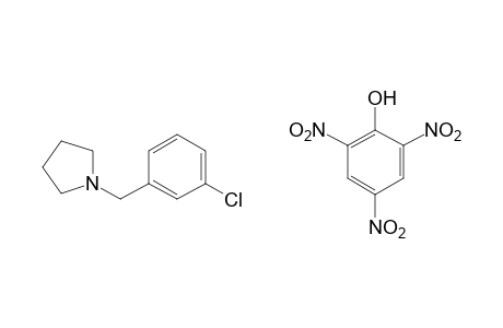 1-(m-chlorobenzyl)pyrrolidine, picrate