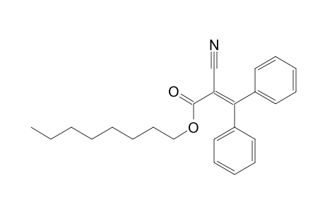 2-cyano-3,3-diphenyl-2-propenoic acid octyl ester