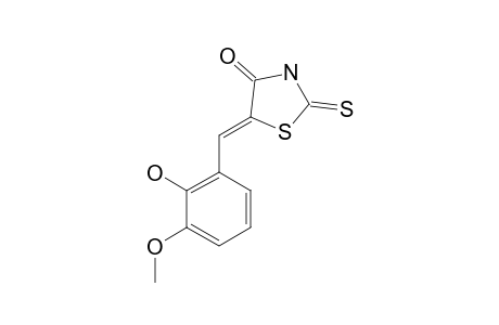 5-((Z)-4-HYDROXY-3-METHOXYBENZYLIDENE)-2-THIOXO-4-THIAZOLIDINONE