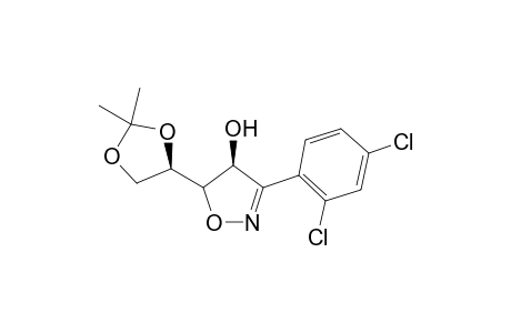 (4S,5S,1'R)-4-Hydroxy-3-(2,4-dichlorophenyl)-5-(2',2'-dimethyl-1',3'-dioxolan-1'-yl)-.delta.(2)isoxazoline