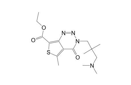 ethyl 3-[3-(dimethylamino)-2,2-dimethylpropyl]-5-methyl-4-oxo-3,4-dihydrothieno[3,4-d][1,2,3]triazine-7-carboxylate
