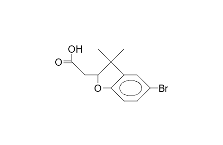 2-Benzofuranacetic acid, 5-bromo-2,3-dihydro-3,3-dimethyl-