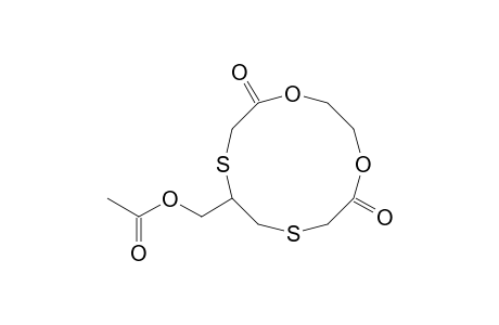 8-Acetoxymethyl-1,4-dioxa-7,10-dithiacyclododecane-5-12-dione