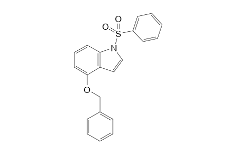 1-(benzenesulfonyl)-4-benzyloxy-indole