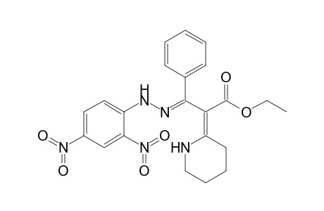 Ethyl 3-phenyl-3-(2",4"-dinitrophenylhydrazono)-2-(piperidin-2'-ylidene)propionate