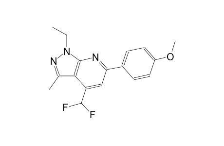 1H-pyrazolo[3,4-b]pyridine, 4-(difluoromethyl)-1-ethyl-6-(4-methoxyphenyl)-3-methyl-