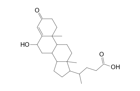 4,5-Dehydro-6-hydroxy-3-oxo-cholanic acid