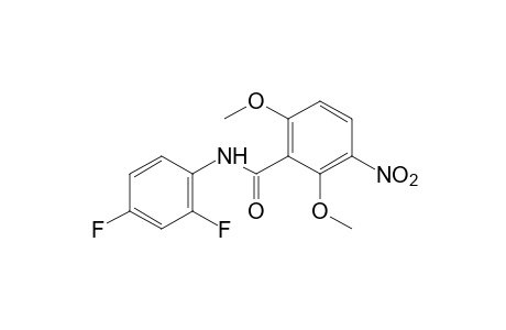 2',4'-difluoro-2,6-dimethoxy-3-nitrobenzanilide