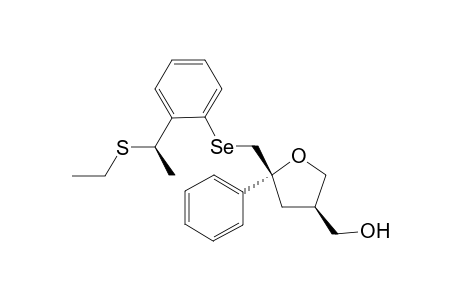 {5-{2-[(R)-1-(Ethylsulfanyl)ethyl)]phenylselanylmethyl]-5-phenyltetrahydrofuran-3-yl}methanol