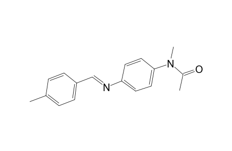N-methyl-N-(4-{[(E)-(4-methylphenyl)methylidene]amino}phenyl)acetamide