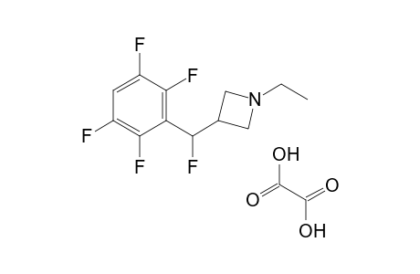 1-ethyl-3-[fluoro(2,3,5,6-tetrafluorophenyl)methyl]azetidine oxalate salt