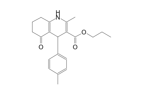 propyl 2-methyl-4-(4-methylphenyl)-5-oxo-1,4,5,6,7,8-hexahydro-3-quinolinecarboxylate