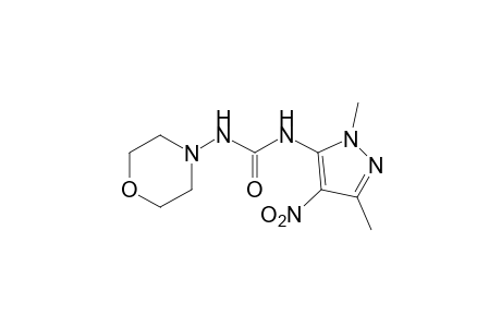 1-(1,3-dimethyl-4-nitropyrazol-5-yl)-3-morpholinourea