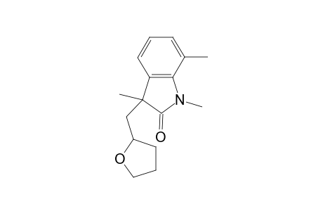 1,3,7-trimethyl-3-((tetrahydrofuran-2-yl)methyl)indolin-2-one