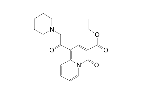 Ethyl 4-oxo-1-(1-piperidinylacetyl)-4H-quinolizine-3-carboxylate