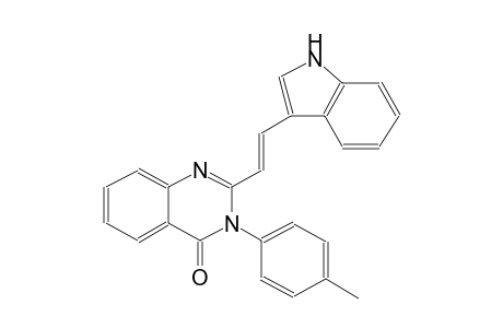 2-[(E)-2-(1H-indol-3-yl)ethenyl]-3-(4-methylphenyl)-4(3H)-quinazolinone