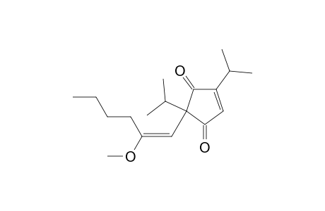 2,5-Diisopropyl-5-(2-methoxyhexenyl)cyclopent-2-ene-1,4-dione