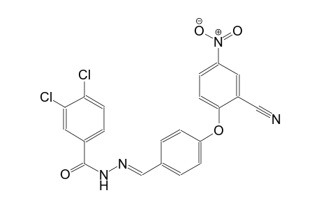 3,4-dichloro-N'-{(E)-[4-(2-cyano-4-nitrophenoxy)phenyl]methylidene}benzohydrazide