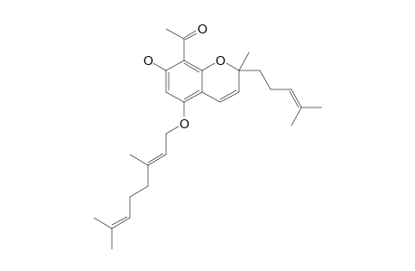 (E)-1-(5-(3,7-DIMETHYLOCTA-2,6-DIENYLOXY)-7-HYDROXY-2-METHYL-2-(4-METHYLPENT-3-ENYL)-2-H-CHROMEN-8-YL)-ETHANONE