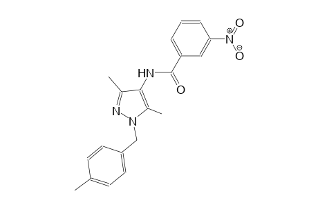 N-[3,5-dimethyl-1-(4-methylbenzyl)-1H-pyrazol-4-yl]-3-nitrobenzamide