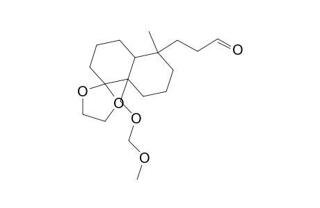 (4as,5s,8as)-8a.beta.-methoxymethoxymethyl-5.beta.-methyl-5.alpha.-(3-oxopropyl)-3,4,4a,5,6,7,8,8a-octahydronaphthalen-1(2h)-one 1-ethylene acetal