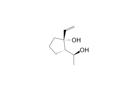(1R*,2S*)-1-Ethenyl-2-(1'(S*)-hydroxyethyl)cyclopentanol