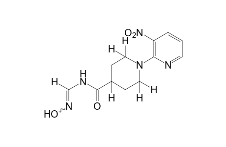 N-[1-(3-nitro-2-pyridyl)isonipecotoyl]formamidoxime