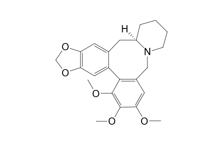 4,5,6-Trimethoxy-8,9-(methylenedioxy)-1-azadibenzo[c,e]piperidino[2,1-h]cycloocta-3a,6b-diene