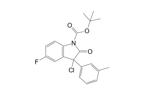 N-BOC-5-fluoro-3-(m-methylphenyl)-3-chlorooxindole