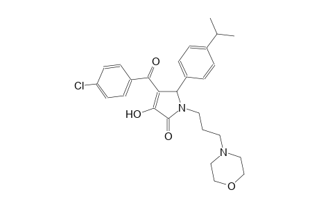 2H-pyrrol-2-one, 4-(4-chlorobenzoyl)-1,5-dihydro-3-hydroxy-5-[4-(1-methylethyl)phenyl]-1-[3-(4-morpholinyl)propyl]-